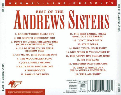 Andrews Sisters, The - Best Of The Andrews Sisters