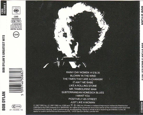 Bob Dylan - Bob Dylan's Greatest Hits