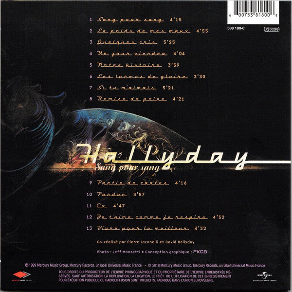 Johnny Hallyday - Sang pour Sang