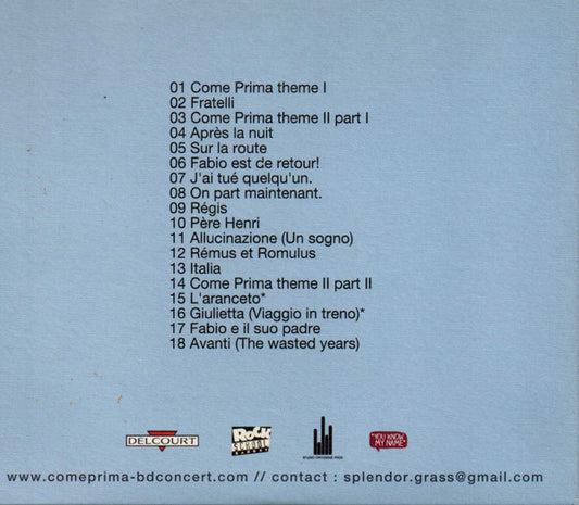 Splendor In The Grass - Come Prima La Bande Originale Du BD Concert