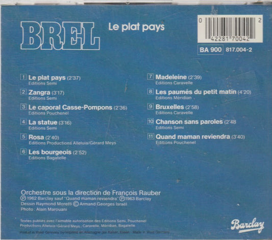 Jacques Brel – Le Plat Pays