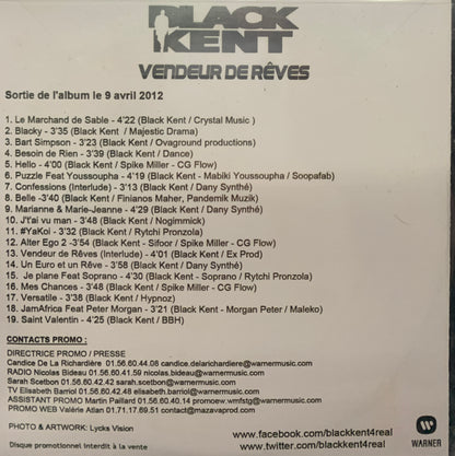 Black Kent - Vendeur De Rêves