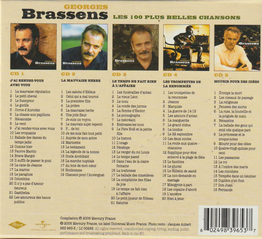 Georges Brassens - Les 100 Plus Belles Chansons