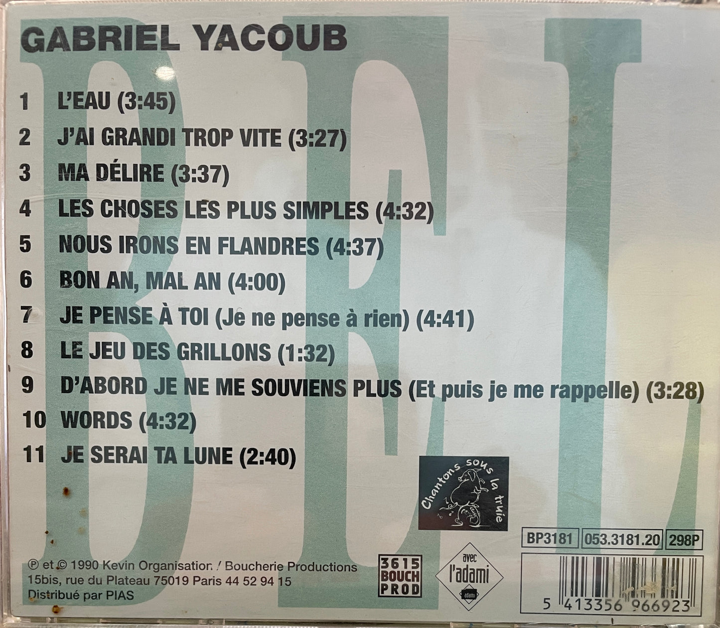 Gabriel Yacoub - Bel