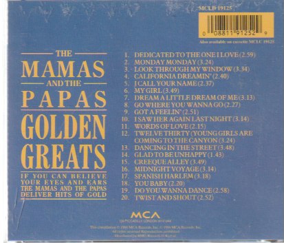 The Mamas And The Papas – Golden Greats