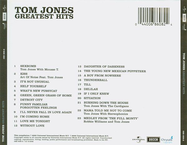 Tom Jones  Greatest Hits