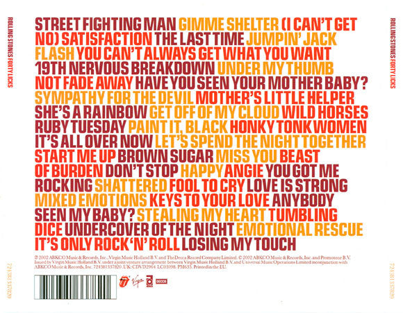 The Rolling Stones – Forty Licks
