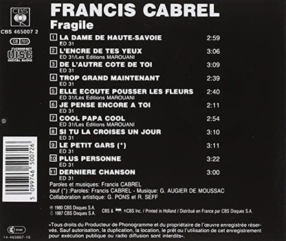 Francis Cabrel – Fragile