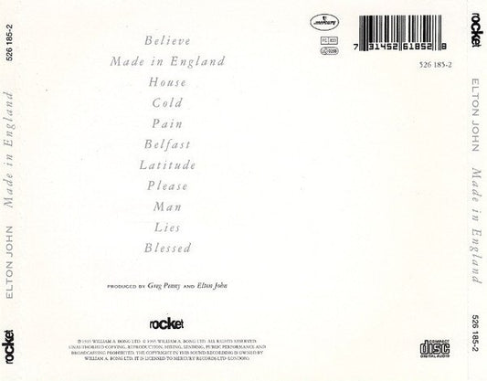 Elton John - Made In England