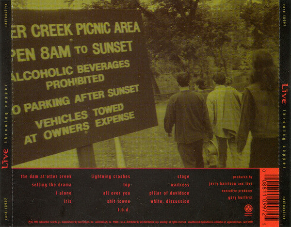 Live – Throwing Copper
