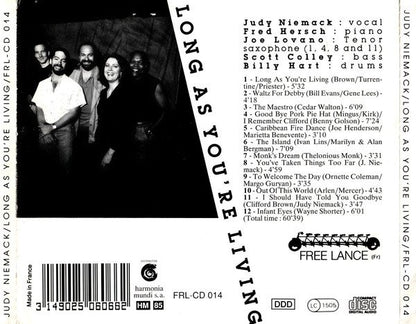 Judy Niemack - Long As You're Living