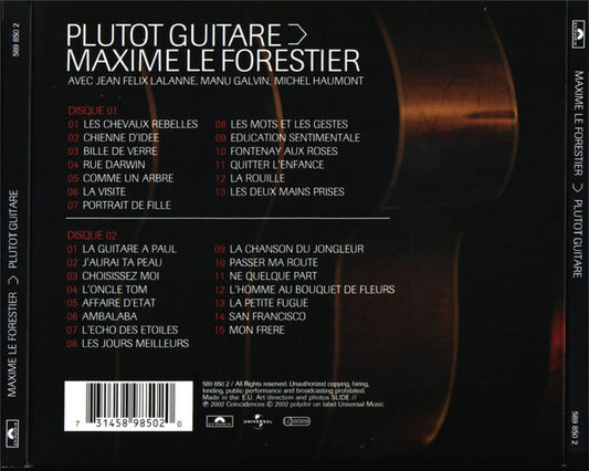 Maxime Le Forestier – Plutôt Guitare - Enregistrement Public