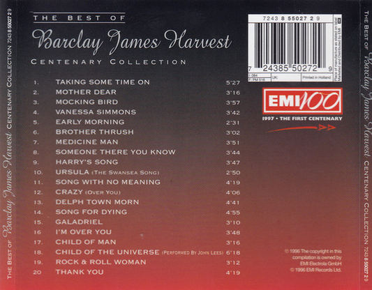 Barclay James Harvest – The Best Of Barclay James Harvest Centenary Collection