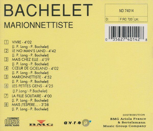 Pierre Bachelet - Marionnettiste