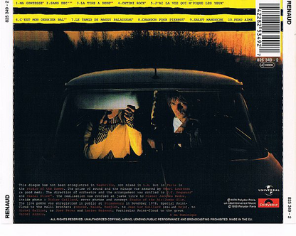 Renaud ‎– Ma Gonzesse DIGIPACK