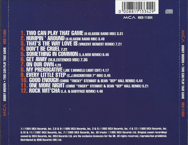 Bobby Brown ‎– Two Can Play That Game