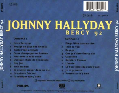 Johnny Hallyday - Bercy 92