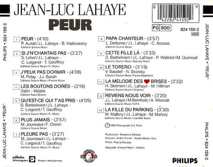 Jean-Luc Lahaye - Peur