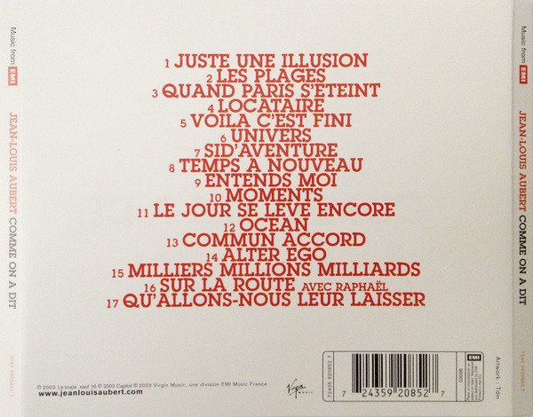 Jean-Louis Aubert - Comme On A Dit