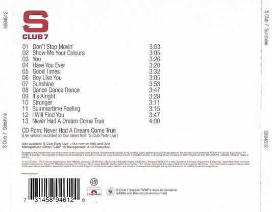 S Club 7 – Sunshine