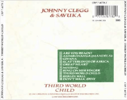 Johnny Clegg & Savuka – Third World Child