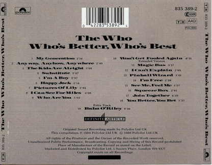 The Who – Who's Better, Who's Best