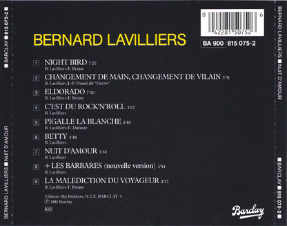 Bernard Lavilliers - Nuit D'Amour