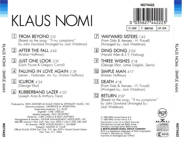 Klaus Nomi - Simple Man