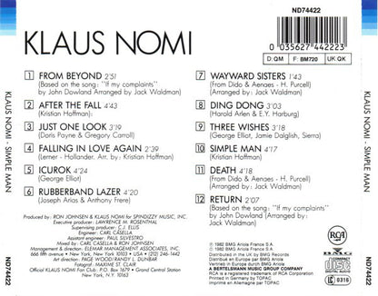 Klaus Nomi - Simple Man