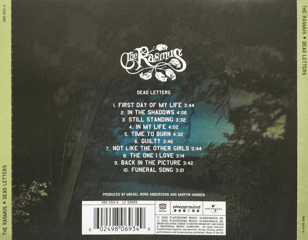 The Rasmus – Dead Letters