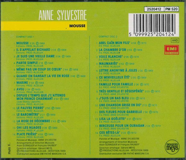 Anne Sylvestre - Mousse