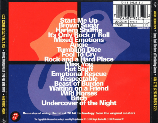 The Rolling Stones – Jump Back (The Best Of The Rolling Stones '71 - '93)