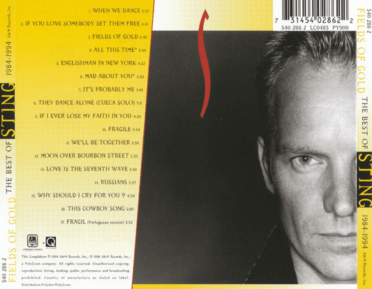 Sting – Fields Of Gold: The Best Of Sting 1984 - 1994