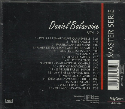 Daniel Balavoine ‎– Master Serie Vol. 2