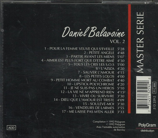 Daniel Balavoine ‎– Master Serie Vol. 2