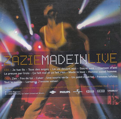 Zazie – Made In Live