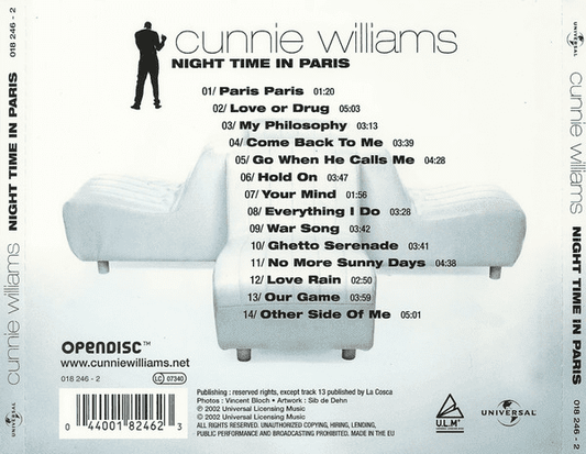 Cunnie Williams – Night Time In Paris