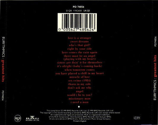 Eurythmics - Greatest Hits