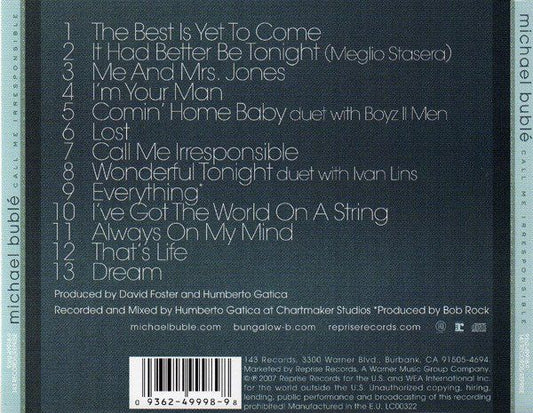 Michael Bublé - Call Me Irresponsible
