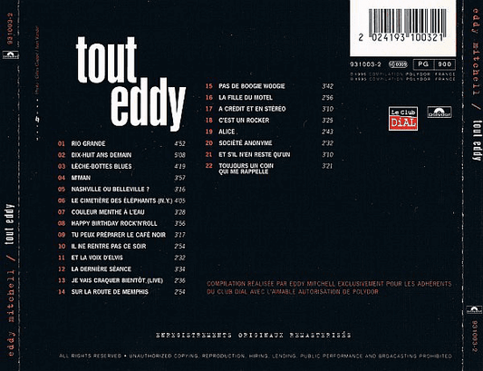 Eddy Mitchell – Tout Eddy