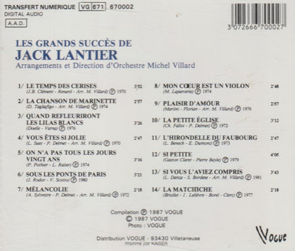 Jack Lantier – Les Grands Succès