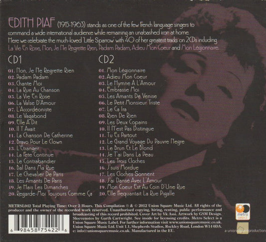 Edith Piaf - The Little Sparrow