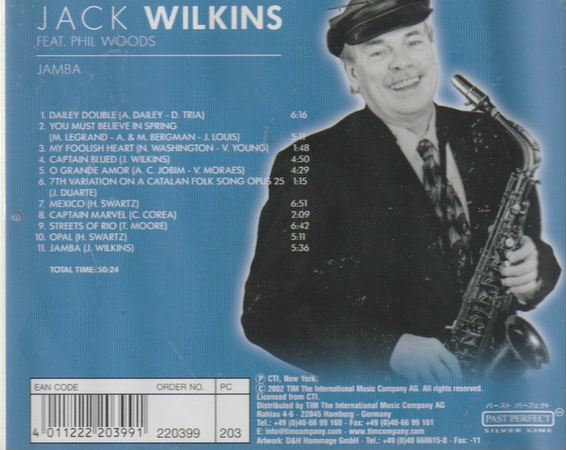Jack Wilkins Feat. Phil Woods – Jamba