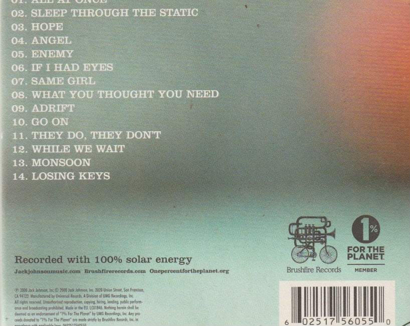 Jack Johnson – Sleep Through The Static