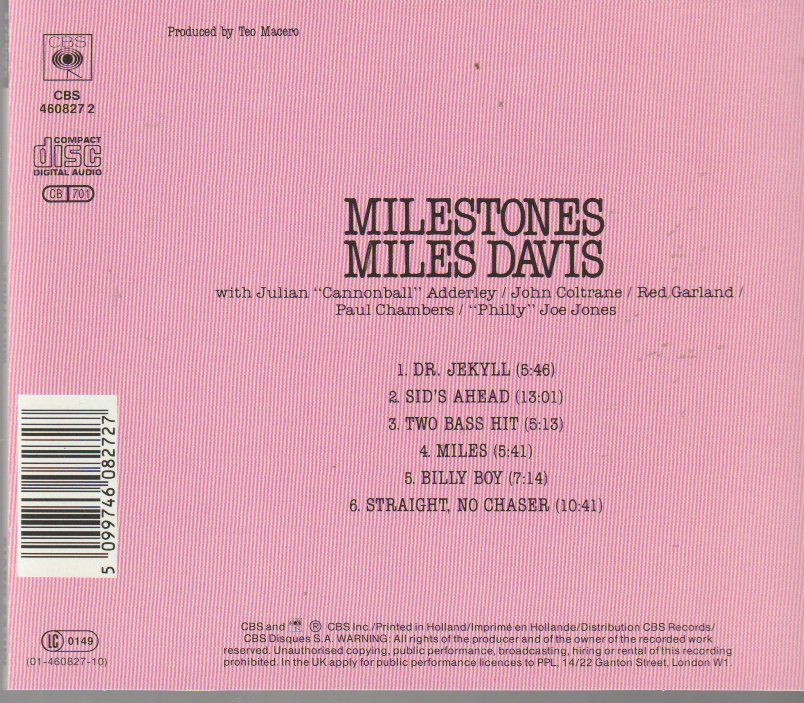 Miles Davis – Milestones