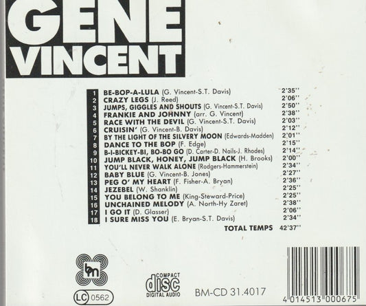 Gene Vincent – Be-Bop-A-Lula. Baby Blue. Race With The Devil