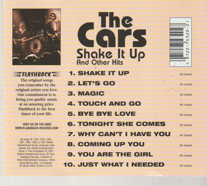 The Cars – Shake It Up And Other Hits