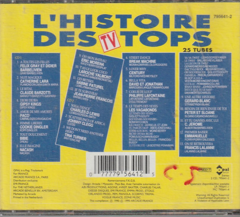 Various - L'Histoire Des Tops