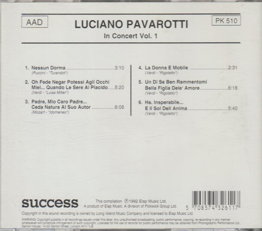 Luciano Pavarotti - In Concert Vol. 1