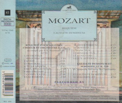 Wolfgang Amadeus Mozart - Requiem & Laudate Dominum